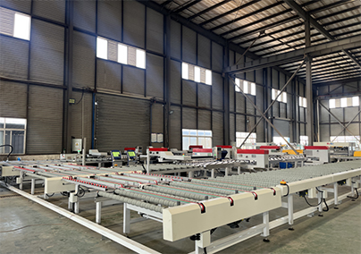 Shower room glass drilling production line with Model A66